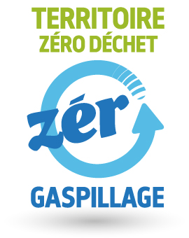 Logo zéro déchet zéro gaspillage