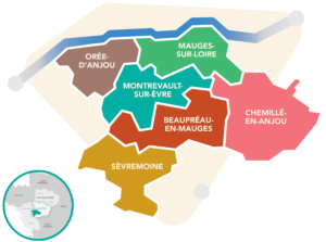 Territoire de Mauges Communauté et les communes Mauges-sur-Loire, Orée d'Anjou, Montrevault-sur-Evre, Beaupreau-en-Mauges, Chemillé-en-Anjou et Sèvremoine