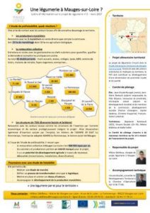 Lettre d'info n°2 - Mars 2017 - Projet de légumerie à Mauges-sur-Loire