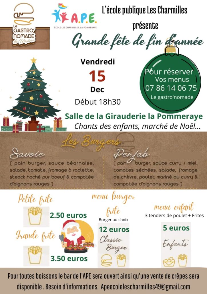 fete fin année Les Charmilles
