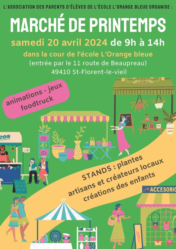 Affiche Marché de printemps