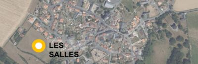 lotissement Les Salles à Saint-Laurent-du-Mottay, emplacement vue aérienne