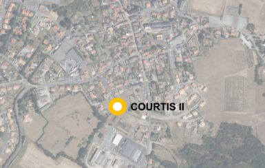 Vue aérienne de l'emplacement du quartier Courtis II à la Chapelle-Saint-Florent