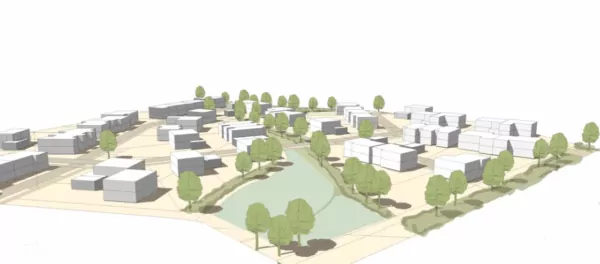 Plan 3D de la Croix Blanche