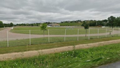 vue d'ensemble du stade de Montjean sur Loire