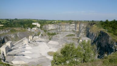 Vue panoramique des carrières de Chateaupanne