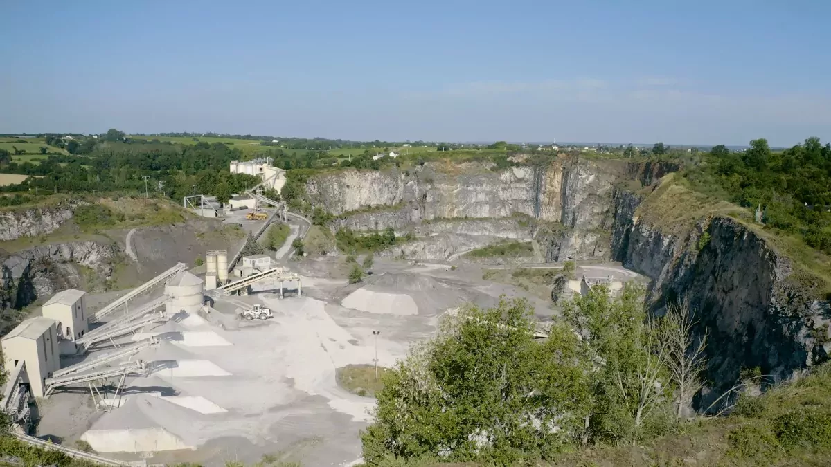 Vue panoramique des carrières de Chateaupanne