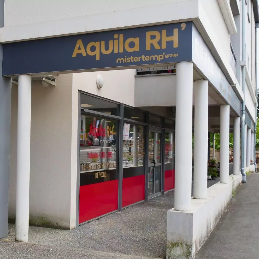 Bâtiment de l'entreprise Aquila RH, spécialisé dans le recrutement