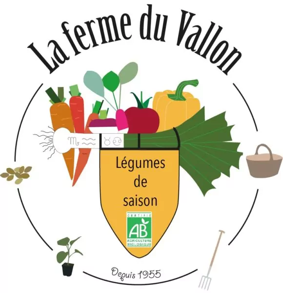 Logo de la Ferme du Vallon, maraîcher bio