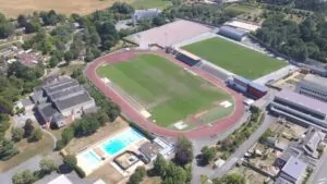 vue drone du stade de la pommeraye