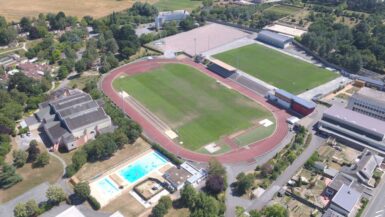 vue drone du stade de la pommeraye