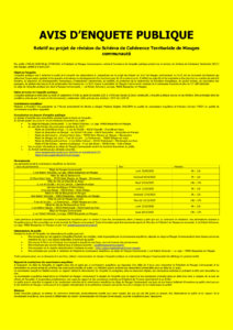 Avis d'enquête publique SCOT