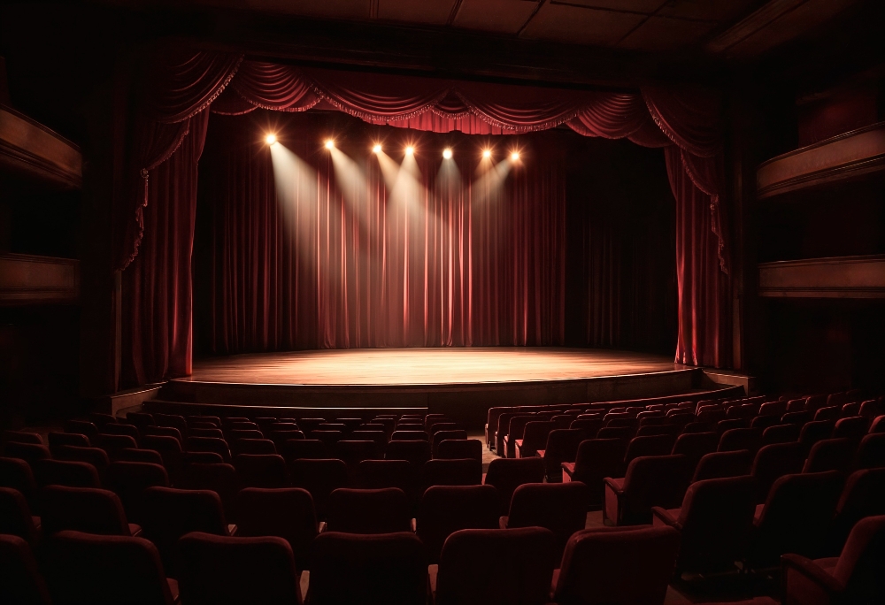 scène de théâtre iluminé