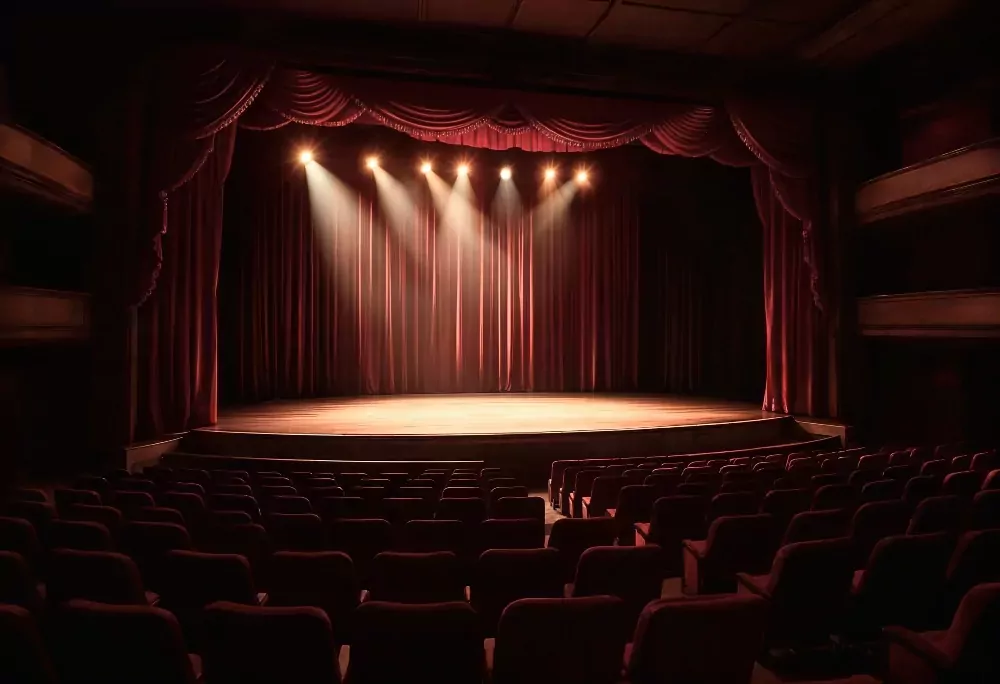 scène de théâtre iluminé