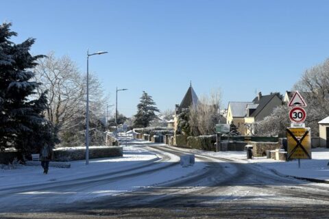 neige à Montjean-sur-Loire janvier 2026