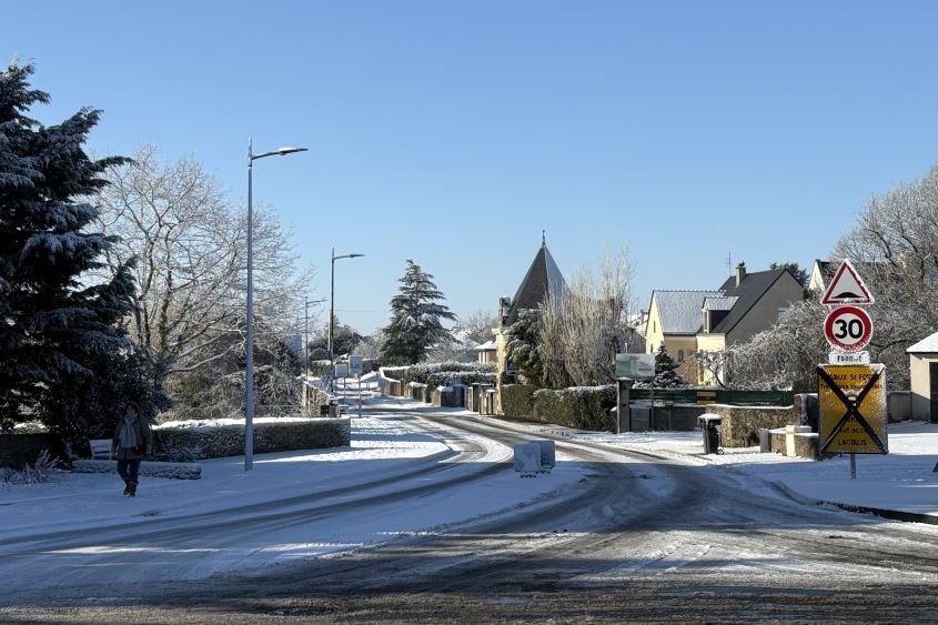 neige à Montjean-sur-Loire janvier 2026