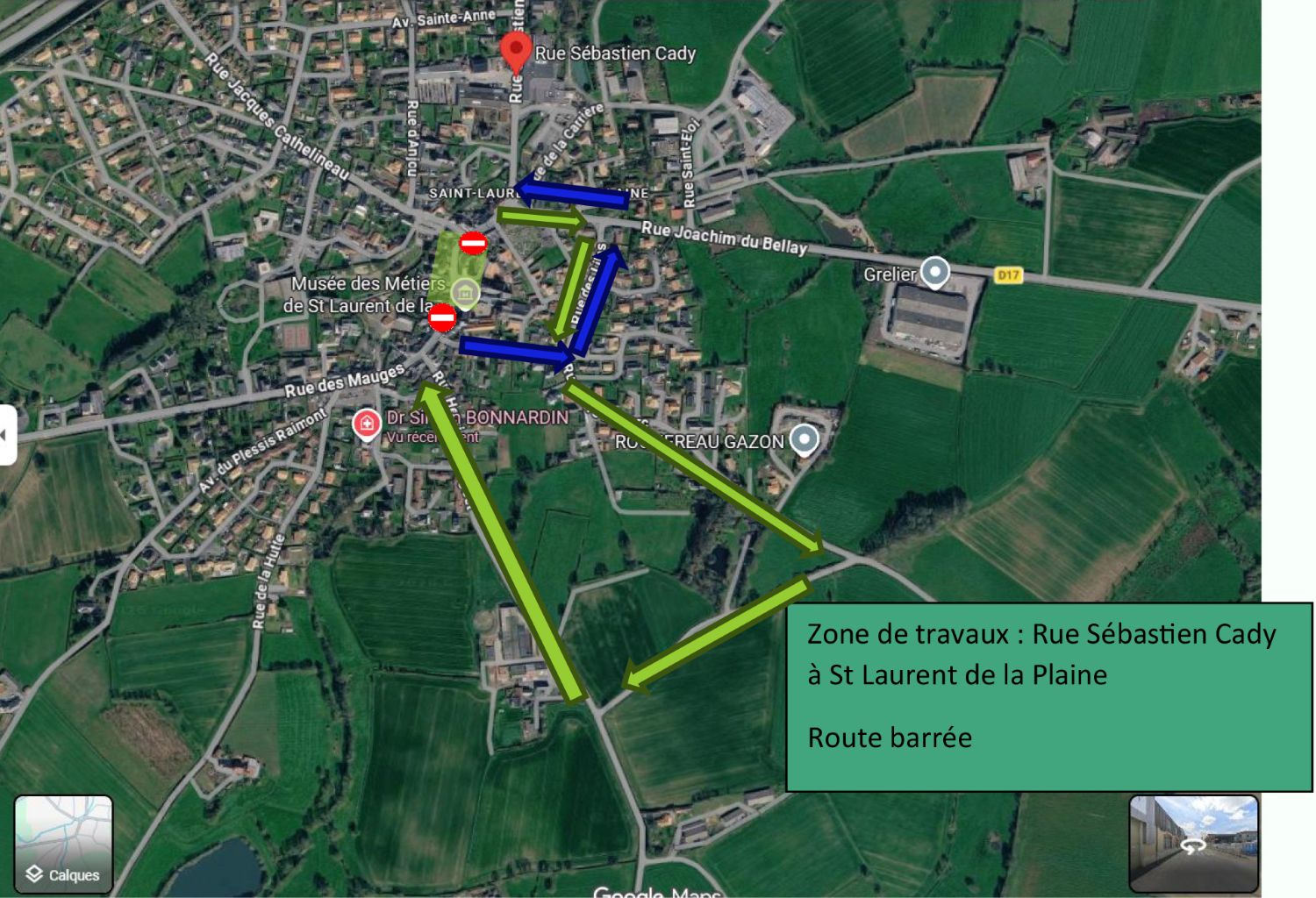 Plan de travaux SLP