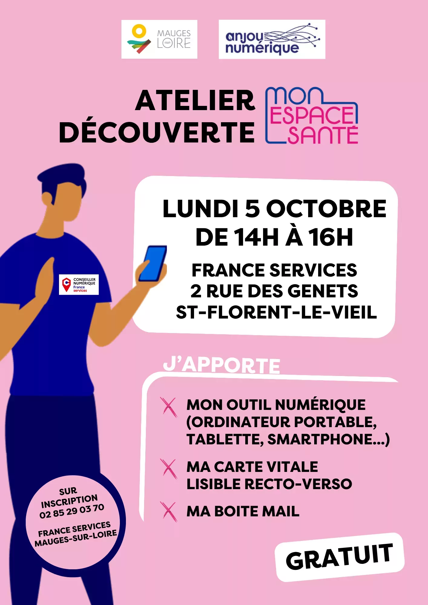Affiche atelier Mon Espace Santé